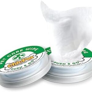 Push and User-Ready, On-The-Go Unscented Dog Wipes, Hypoallergenic Grooming Wipes Cleaning for Easy Use for Paws, Body and Butt, Pet Wipes Good for Sensitive Skin