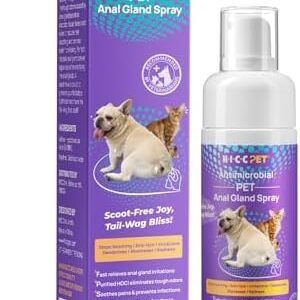 Dog Anal Gland Spray - Fast Relieves Anal Gland Irritations and Soothes Itching, Stops Scooting, Eliminates Tough Odors, Safe for All Animals - 4 Fl Oz