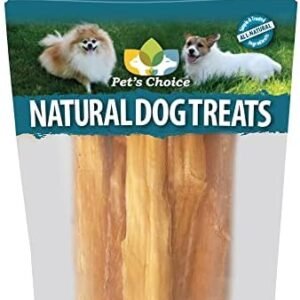 Pet's Choice Backstrap, 6", 6pk, Brown