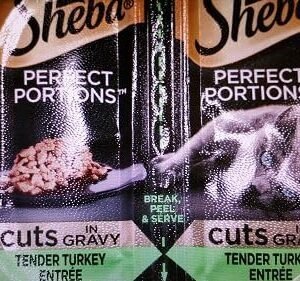 Sheba Perfect Portions Cuts in Gravy Tender Turkey Entree` (5-2 Pack=10 Single Servings), Model Number: 798538