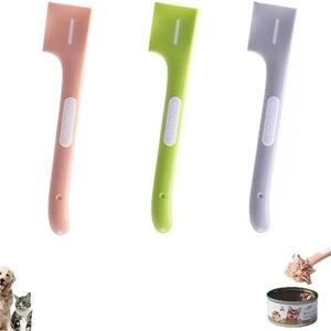 3 Pack Pet Food Can Mixing Spoons, Mini Spatulas to Ladle out Canned Food for Dogs and Cats