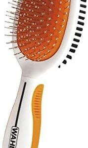 Wahl Premium Pet Double Sided Pin Bristle Brush with Patented Stacked Pin Design for Dogs - Removes Loose Hair & Stimulates the Skin while Creating a Soft Coat Shine - Model 858501