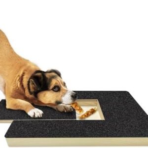 Dog Paw Nail Scratch Pad - Pet Nail File Board Trimming Scratcher Trimmer Box Emery Sandpaper Filing Scratchboard Polish Pads Anxiety Free for Sensitive Dogs (Nail Filing Board)