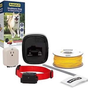 PetSafe Stubborn Dog In-Ground Pet Fence for Dogs and Cats - from the Parent Company of INVISIBLE FENCE Brand - Multiple Wire Gauge Options - Keep Pets Secure in Your Yard