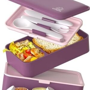 Umami Bento Box Adult that is Easy to Clean & 100% Leakproof, Microwave & Dishwasher Safe, Great for Lunch-On-The-Go and Picnics