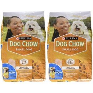 Purina Little Bites Dog Chow Dry Adult Dog Food, Made with Real Chicken, 4 Pound (Pack of 2)