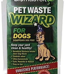 Pet Waste Wizard Digester Sachets, Beneficial Enzymes to Break Down Waste, (100% Natural Concentrate, 2 Sachets)